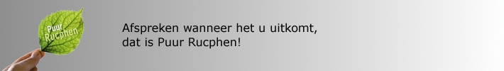 Afspreken wanneer het u uitkomt, dat is Puur Rucphen!