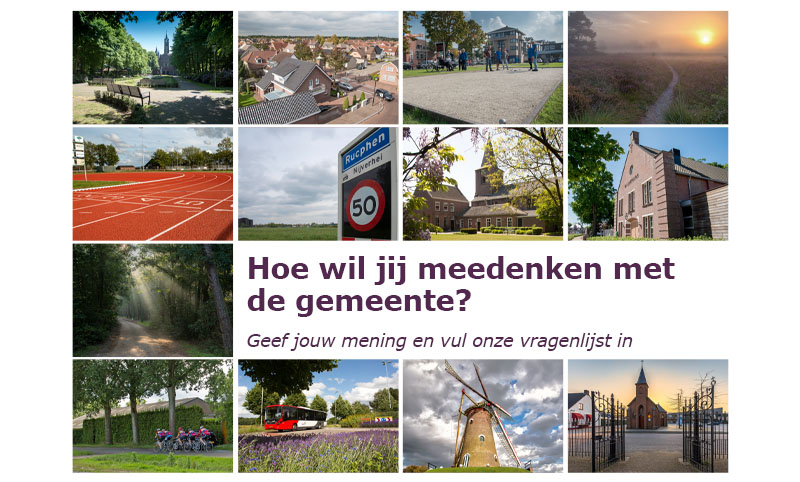 De gemeente onderzoekt hoe inwoners willen participeren. Participatie betekent dat jij als inwoner betrokken bent bij plannen van onze gemeente. Of het nu gaat om het verbeteren van de leefomgeving, het samen organiseren van activiteiten of het ontwikkelen van nieuwe plannen, jouw mening is belangrijk.